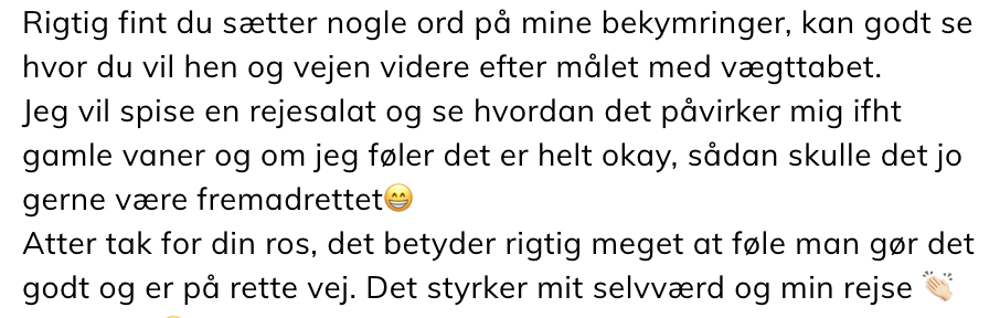 Besked fra klient 1