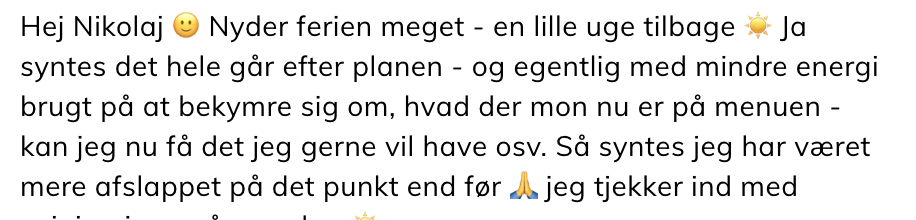 Besked fra klient 5